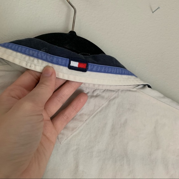 Tommy Hilfiger Vintage Color Block Button Down L - Picture 9 of 9